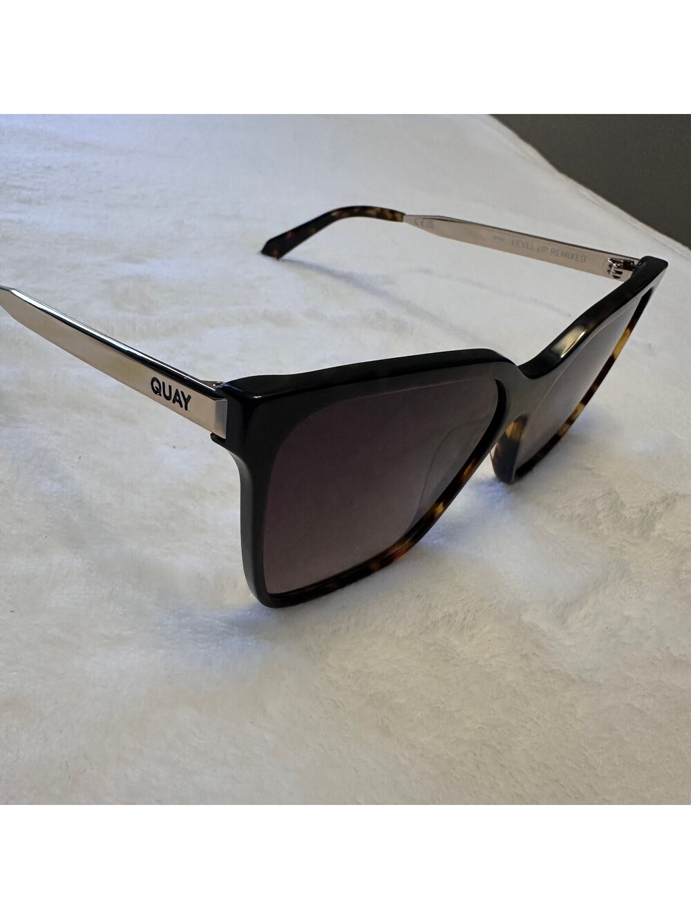 Quay Level Up Remixed Tortoise Shell Cat Eye Sunglasses